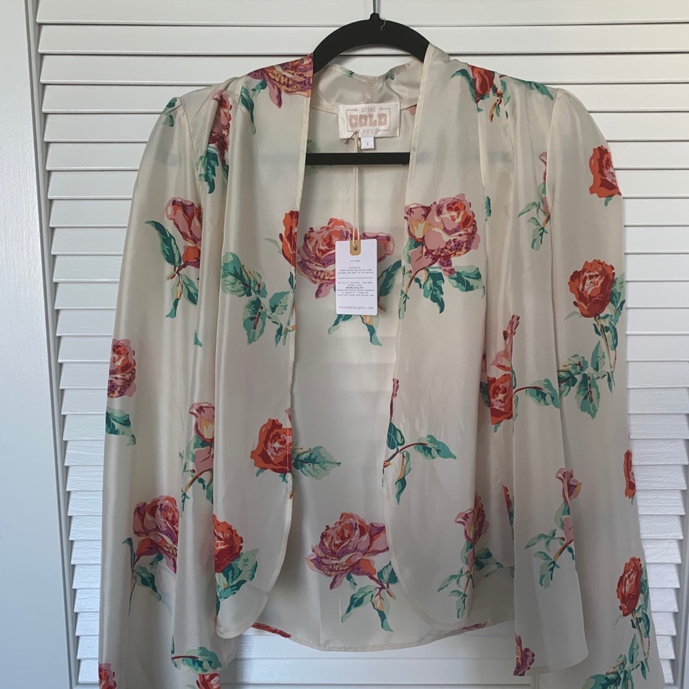 ❌❌SOLD❌❌ NWT SCF Medici Blouse in Ivory Peony